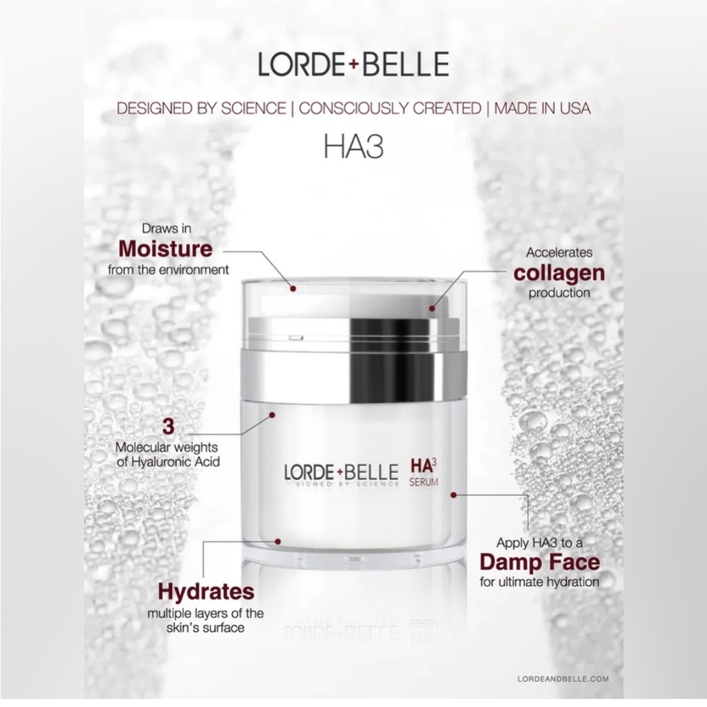 LORDE + BELLE HA3 SERUM